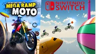 Mega Ramp Moto - Dirt Bike Stunts Simulator | 5 Levels Gameplay Nintendo Switch 4K