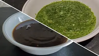 Green Chutney and Tamarind Chutney Recipe