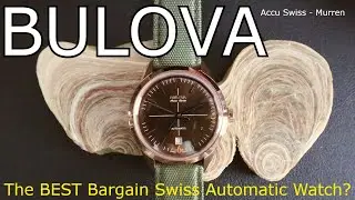 Bulova Accu Swiss Murren 64B124 Best Bargain Swiss Made Automatic Dress Watch? Sector Dial for $270