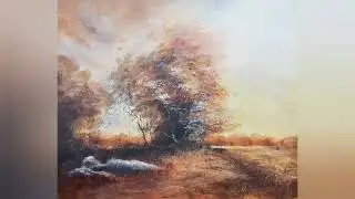 Exploring limited palettes for tonalist /luminist watercolors (timelapse)