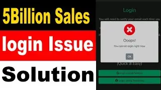 5 Billion Sales Login Issue || 5 Billion sales Updates || 5 Billion Sales Real or Fake