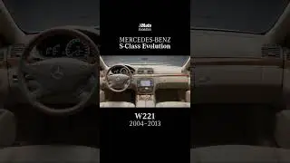 50 Years of LUXURY! 💎 Mercedes S-Class Interior EVOLUTION (1972 - Today) #oldvsnew #shorts