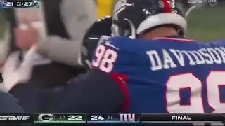 Randy Bullock Game Winning 37 Yard Field Goal | Packers vs Giants | December 10, 2023
