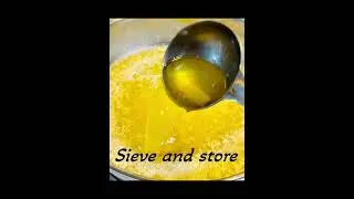 Pure Desi Ghee | Clarified Butter from Unsalted Butter | Homemade | Easy & Quick Recipe