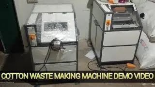 Cotton waste making machine demo video @VeeramaniTrader