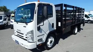 2017 Isuzu NPR HD 14' Stake Truck with LIFTGATE | Palo Alto, CA | Hengehold Trucks | 23820