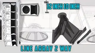 PLAN LINE ARRAY 12 INCH 10 INCH 2 WAY || SKEMA BOX 12 INCH SINGLE DAN 10 INCH SINGLE