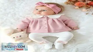 SHEIN 2pcs Baby Girls Woolen Coat & Leggings Set New Arrival Baby
