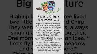 Чтение на английском. Pip and Chirp's big adventure