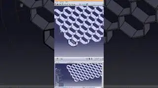 How to design honeycomb structure in catia #engineering #catia #design #3dmodeling #shortsvideo