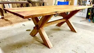 EXPENSIVE Farmhouse Rustic Heirloom Dining Table Build - Final!