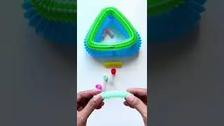 Relaxing ASMR Building POP TUBE DIY | Mini Toy Sounds #asmrvideos #satisfying #creative #diy