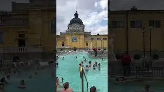 Open swimming pool in Budapest #travel