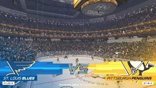 NHL 22 Full Match - St. Louis Blues vs Pittsburgh Penguins - Simulation