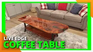 Easy-to-make live edge coffee table [English Walnut]