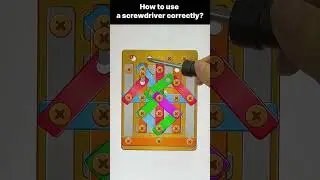 Use a Screwdriver at Screw game #game #games #gameplay #gaming #nutsandbolts #shorts #screwpuzzle