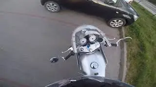 Romet Classic 400 Cafe Racer / Mash TT40 - evening ride Gdańsk shipyard old town