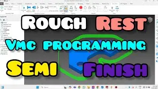 Vmc programming Delcam in Powermill Rough to finish COMPLETE COURSE #delcam #powermill #cad 