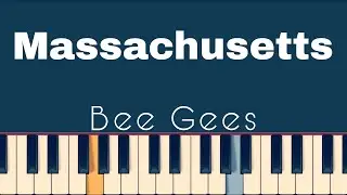 Bee Gees - Massachusetts  ( Easy  Piano Tutorial )