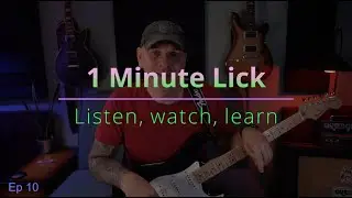 Learn a new guitar lick - solo | Easy 1 minute guitar lesson | Ep 10.