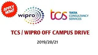 TCS / WIPRO MEGA OFF CAMPUS DRIVE