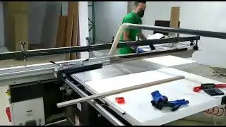 Sliding table saw MJ61-32TD working video.