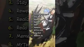 Mi Top 10 Openings de Re:Zero (y endings)