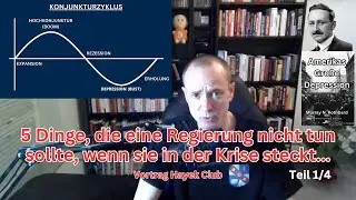 Amerikas Gro&szlig;e Depression - Eine Zusammenfassung (mein Vortrag beim Hayek Club)