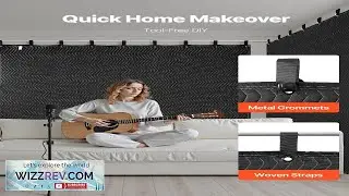 VEVOR 2 Pcs Sound Dampening Blankets Soundproof Curtains with 96 x 80