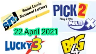 Saint Lucia National Lottery Pick 2/Lucky 3/Big 4 Best Number for ( 22 Apr. 2021 ) just try