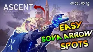 5 EASY TO REMEMBER SOVA ARROW SPOTS on *ASCENT* | Valorant Guide