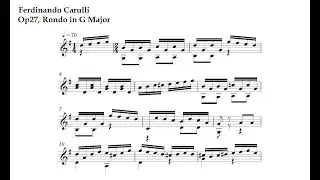 F. Carulli. Op27, Rondo in G Major