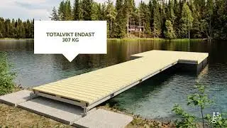Luoman Ulpukka flytbrygga med unik stålelementkonstruktion.