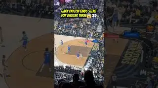 Gary Payton II Assists Stephen Curry for Clutch Dagger Three | NBA Highlights Today #Shorts