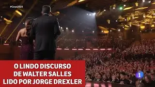 Jorge Drexler lê mensagem de Walter Salles no prêmio Goya de “Ainda estou aqui” [legendado]