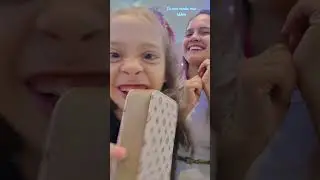 Passando trote na minha m&atilde;e. 🤣 #trend #humor #maeefilha #brincadeira #crian&ccedil;as