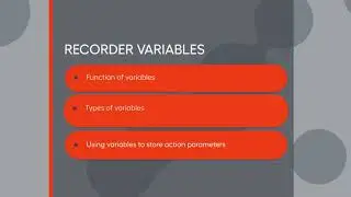 Recorder variables in WorkFusion RPA Express