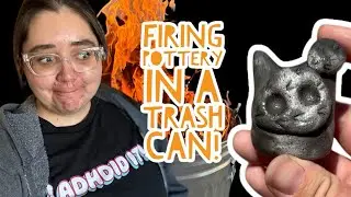 Firing Pottery in a Trash Can! 🔥FULL PROCESS🔥