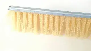 yellow hard nylon double-band strip brush