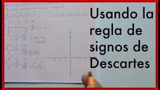 Usando la regla de signos de Descartes 🤓