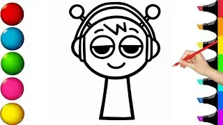 Incredibox Sprunki Drawing for Kids | Easy & Fun Coloring Tutorial #drawing #howtodraw