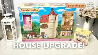 Accessories | Lamp & Curtains Set | Red Roof Tower | Sylvanian Family Calico Critters