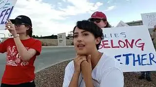 Live at the Border Patrol Protest on Hondo Pass in El Paso, Texas June 2019