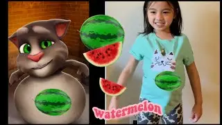 Kirsten   X&iacute; Muội bắt chước m&egrave;o (Imitate) Talking Tom | Copying Tom ❤️ bắt trend EP 27