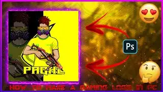 HOW TO MAKE A GAMING MASCOT LOGO IN PHOTOSHOP ON PC #FREEFIRE #LOGO #PHOTOSHOP