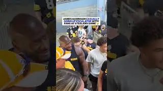 James Harrison is a man of the people 😅 #steelers