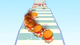 Burger Stack Runner 3D (by ABI Games) IOS Gameplay Video (HD)