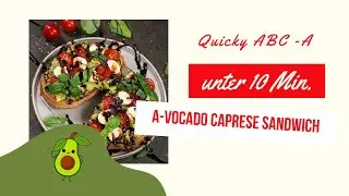So ein leckeres Avocado Sandwich Caprese in unter 10 Minuten! Avocado Rezept! Fr&uuml;hst&uuml;ck!