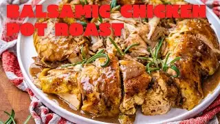 Dutch Oven Balsamic Chicken with Rosemary, Onion & Garlic - Meal Prep Meals for the whole family