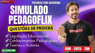 🔴 Simulado Pedagoflix | Questões Comentadas para Provas de 2026